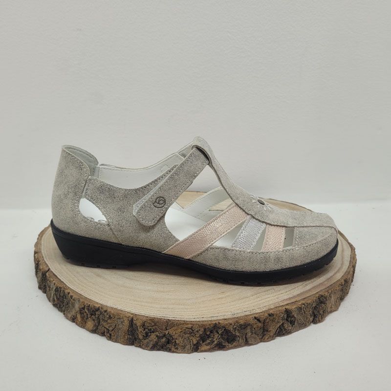 Sandale irisé argent Suave