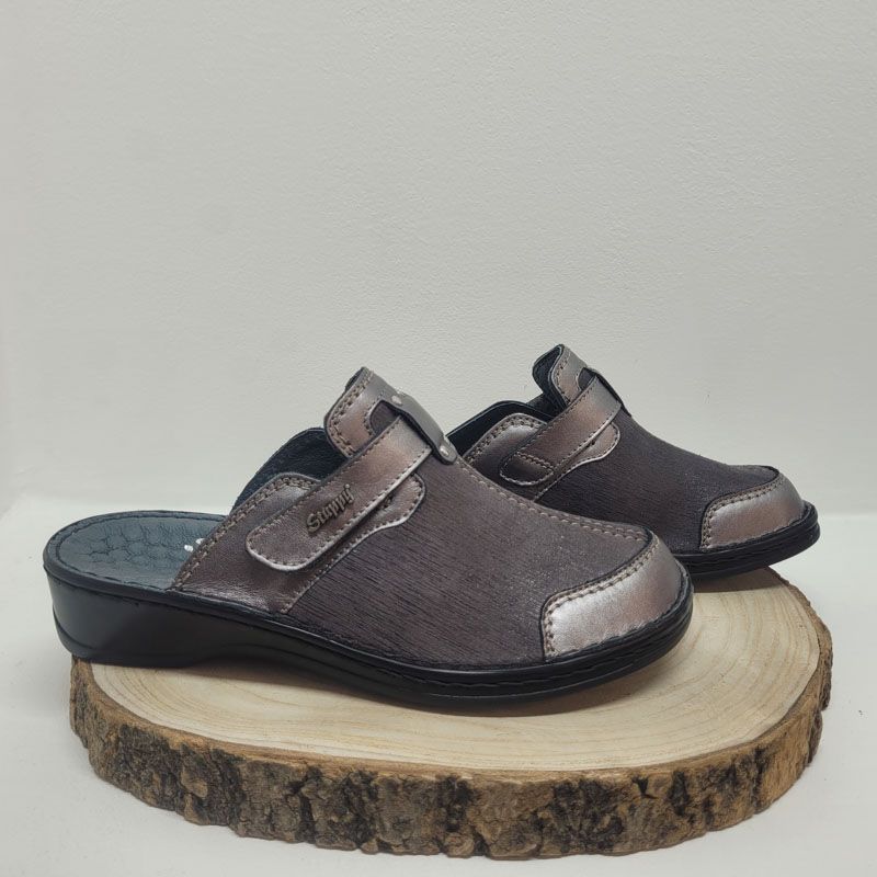 Sabot grise + strech + 1 velcro Stuppy
