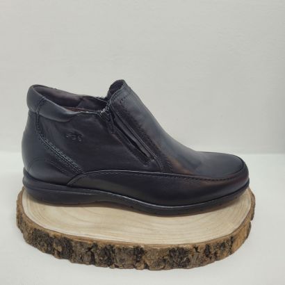 Bottine noire 2 tirettes Fluchos
