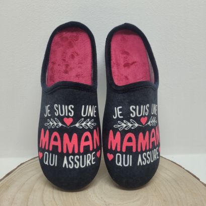 Mûle "je suis une maman qui assure" Maison de l'espadrille 