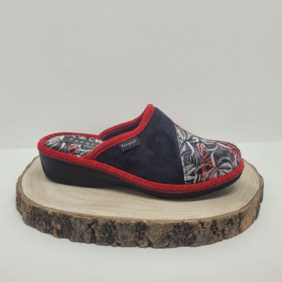 Sabot noir et rouge avant fleurit Fargeot