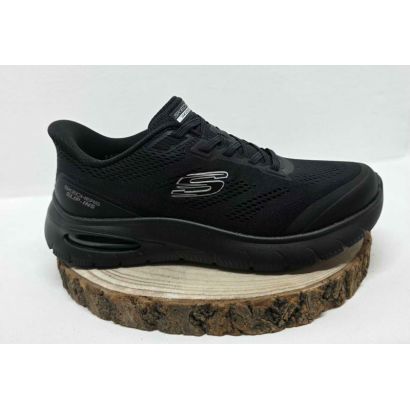 Basket mesh noir slip ins logo blanc Skechers 