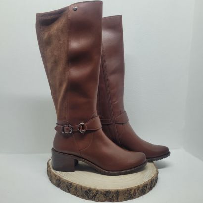 Botte camel talon décroché boucle sur le côté Caprice