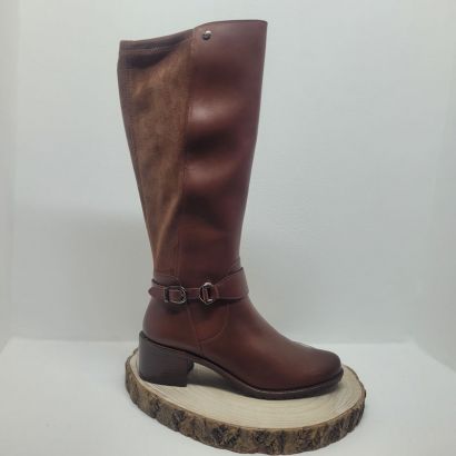 Botte camel talon décroché boucle sur le côté Caprice
