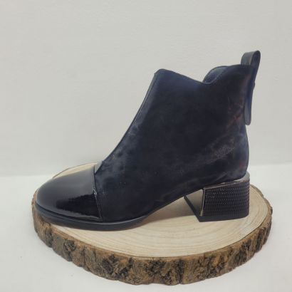 Bottine petite talon bout vernis et zip Elu par NOUS