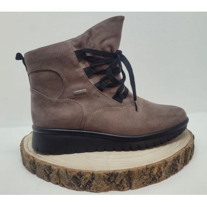 Bottine à lacets taupe en daim imperméable Josef seibel 
