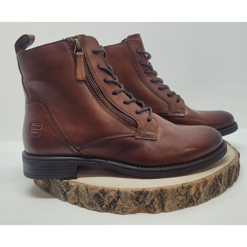 Bottine camel zip bout avant vieillie Bugatti