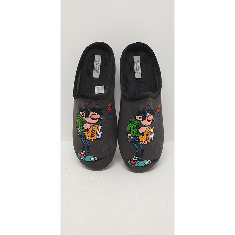 Mule Gaston grise Maison de l'espadrille