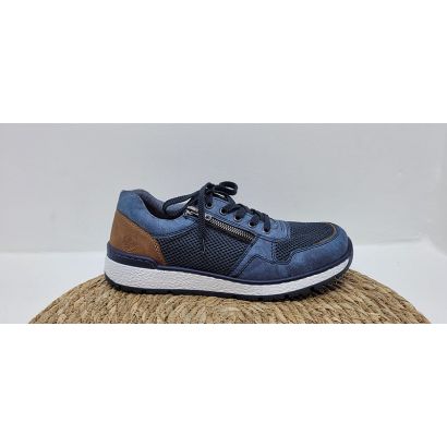 Basket bleu marine avec zip Rieker