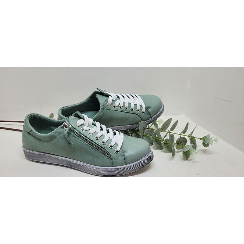 Basket lacets + tirette verte d'eau Andrea Conti