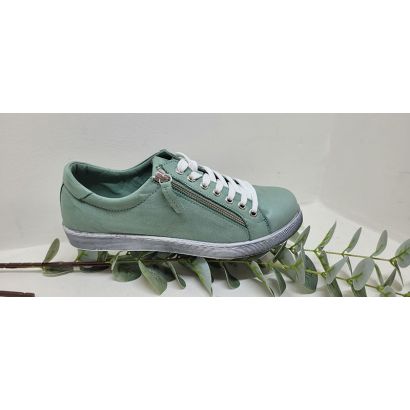 Basket lacets + tirette verte d'eau Andrea Conti