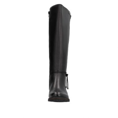 Botte cavalière noire avec lien autour de la cheville Rieker
