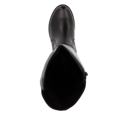 Botte cavalière noire avec lien autour de la cheville Rieker